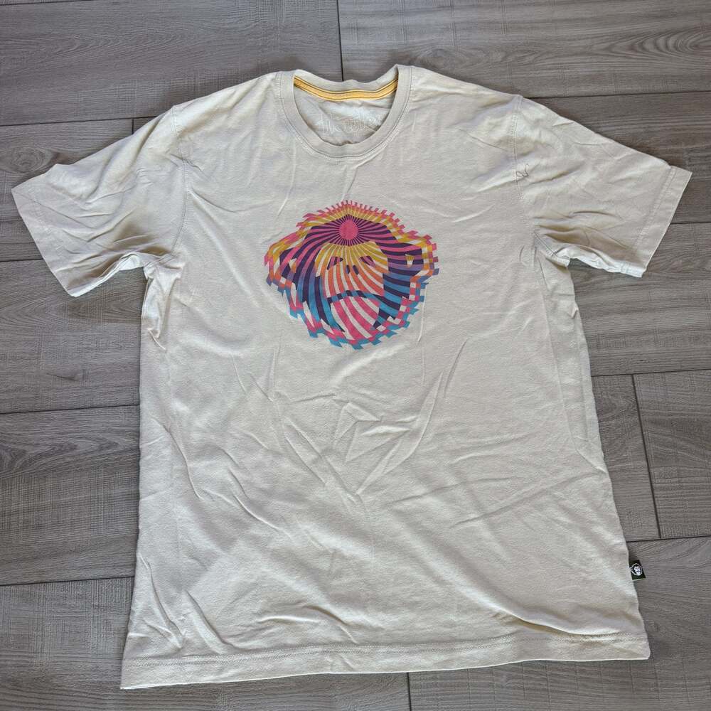 Howler Brothers Mens M Cream Graphic T-Shirt